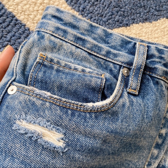 π BLANK NYC THE MADISON DISTRESSED CUT OUT HIGH RISE CROPPED JEANS! - Picture 8 of 14